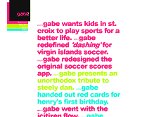 Tablet Screenshot of gabeiscreative.com